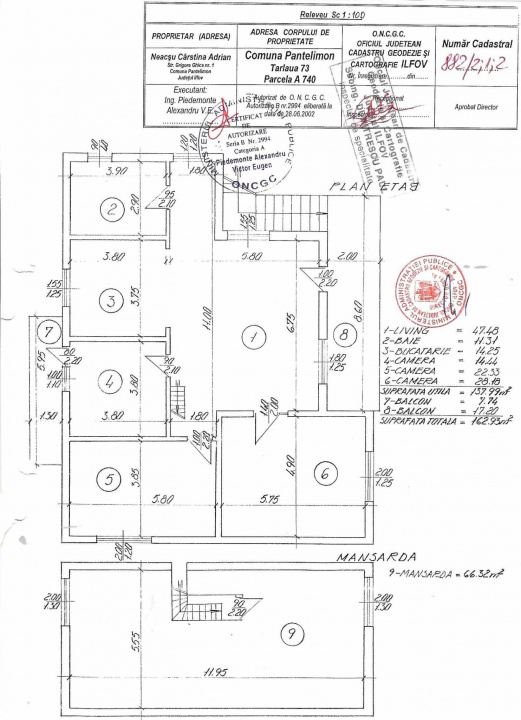 PANTELIMON APARTAMENT IN VILA 1E+M 230 MP TOTAL, CURTE 516 MP!