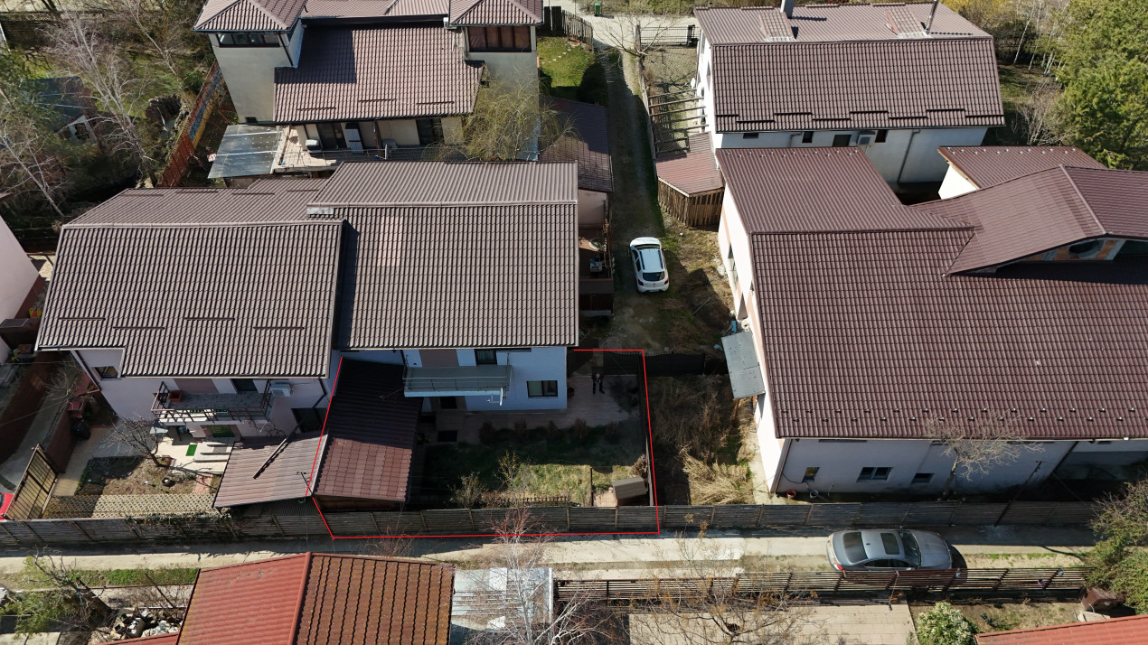 CORBEANCA, DUPLEX P+E+M 140 MP, CURTE PROPRIE 130 MP! 