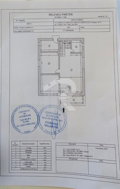 BERCENI – MACULUI, CASA 112 MP UTILI, LOT 320 MP!